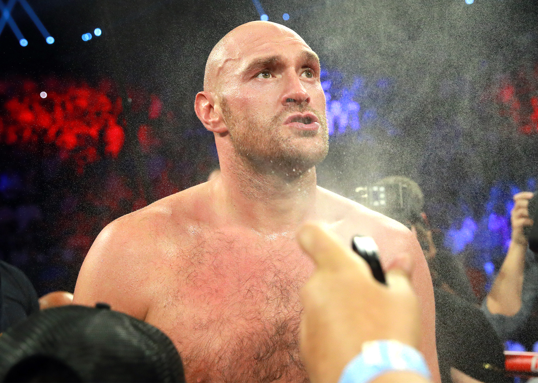 Tyson Fury Brawls With Braun Strowman On RAW, The Locker Room Breaks It
