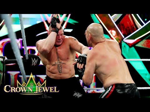 Brock Lesnar and Cain Velasquez alternate blows: WWE Crown Jewel 2019 (WWE Network Recurring)