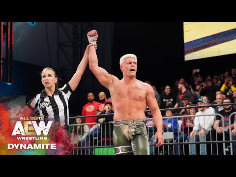 AEW DYNAMITE HOMECOMING | CODY PICKS UP HIS FIRST WIN IN 2020 OVER DARBY ALLIN