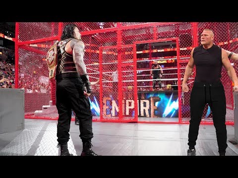 WWE 18 February 2020 Brock Lesnar Destroyed Roman Reigns and Braun Strowman at Hell in a Cell Match