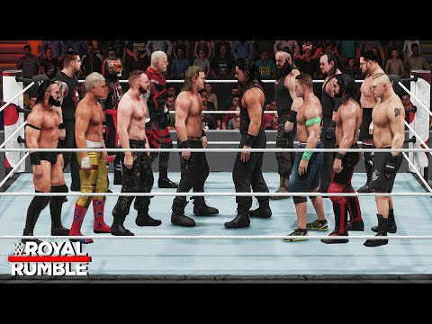 WWE Video games Mods WWE vs AEW 30 Man Royal Rumble Match!