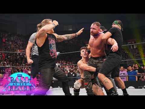 THE INNER CIRCLE BEATS DOWN JON MOXLEY | AEW DYNAMITE: BASH AT THE BEACH