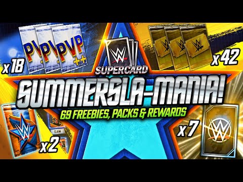 SUMMERSLA-MANIA!! 69 FREEBIES, PACKS & REWARDS! | WWE SuperCard