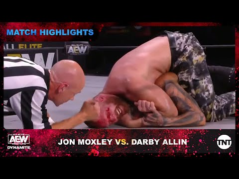 Jon Moxley and Darby Allin Conflict in AEW World Championship Match