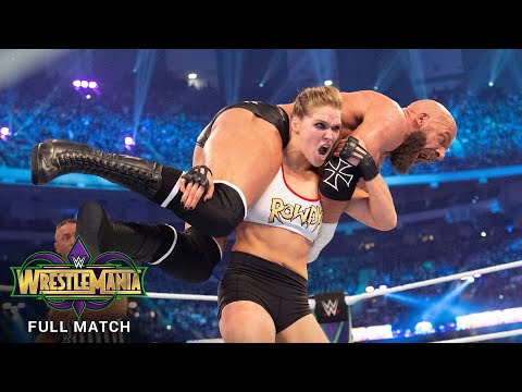 FULL MATCH – Ronda Rousey & Kurt Perspective vs. Triple H & Stephanie: WrestleMania 34