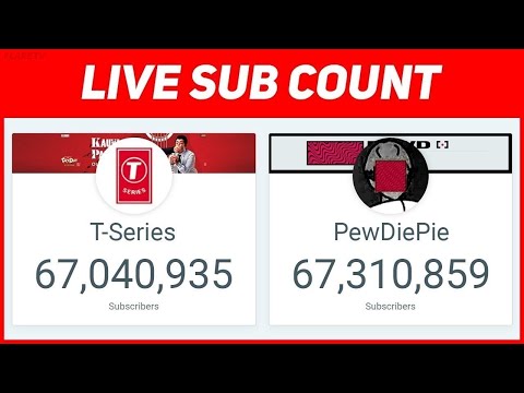 High 50 YouTube Are living Sub Count – PewDiePie VS T-Series, Cocomelon, WWE, MrBeast & More!