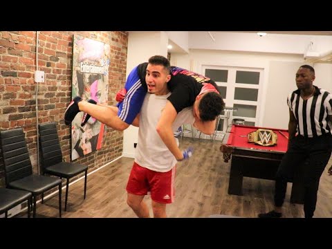 WWE MOVES AT HOME (LOSER GOES BALD)