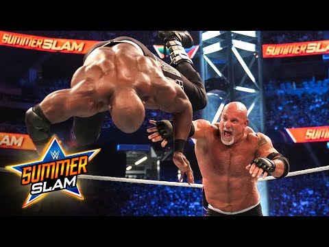 Goldberg sends Bobby Lashley flying with extremely advantageous toss: SummerSlam 2021 (WWE Network Atypical)