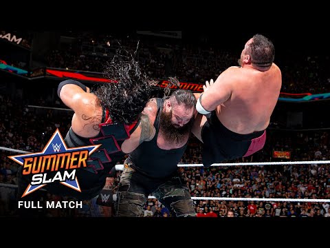 FULL MATCH: Lesnar vs. Reigns vs. Joe vs. Strowman – Universal Title Match: SummerSlam 2017