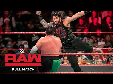 FULL MATCH – Roman Reigns vs. Samoa Joe – Intercontinental Title Match: Uncooked, Dec. 25, 2017