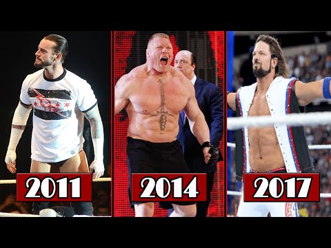 El Mejor Luchador De Cada Año En WWE -parte 2-