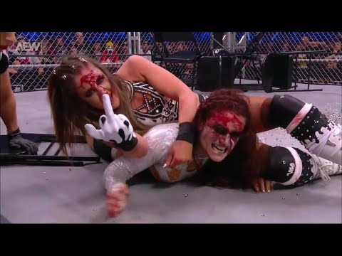 Britt Baker vs Hiss Rosa Steel Cage Match for the AEW Ladies  Championship AEW Dynamite Highlights