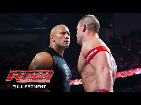 FULL SEGMENT – Cena and Rock discover their WrestleMania XXVIII match honorable: Raw, April 4, 2011