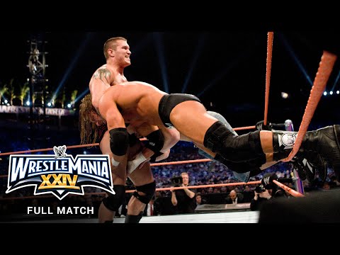 FULL MATCH – Randy Orton vs. John Cena vs. Triple H – WWE Title Match: WrestleMania XXIV