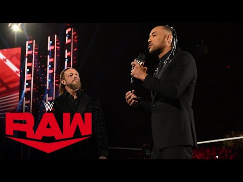 Edge and Damian Priest hang down AJ Kinds: Raw, April 4, 2022