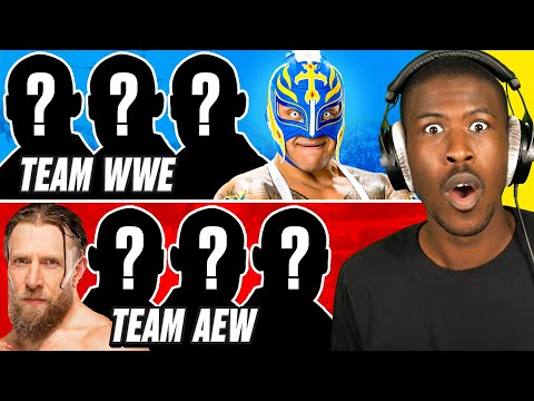 4 WWE SUPERSTARS vs 4 AEW WRESTLERS! toes DenkOps