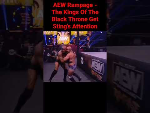 AEW Rampage – The Kings Of The Black Throne Salvage Sting’s Attention 💥 #shorts #aew #aewrampage