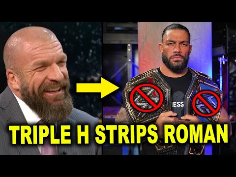 Roman Reigns Vacates Undisputed Titles & Triple H Making Enormous Adjustments – Wrestling Files August 2022