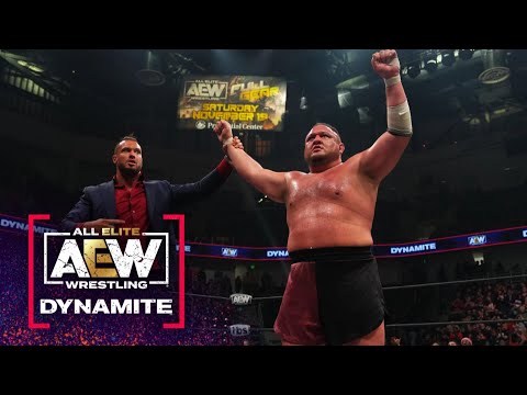 Modified into once Samoa Joe Ready to Hunch Brian Cage & The Embassy with the ROH TV Title? | AEW Dynamite, 11/2/22