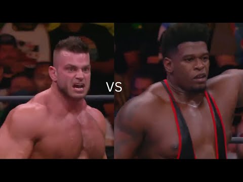 The Machine Brian Cage vs The Powerhouse Hobbs #aew #aewdynamite #aewrampage #briancage #hobbs