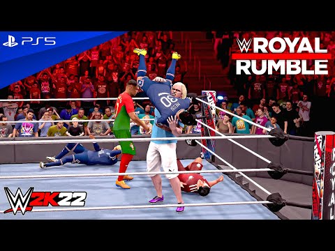 WWE 2K22 – Football Royal Rumble Match | PS5™ [4K60]