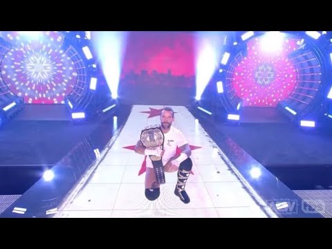 CM Punk 1st Entrance as AEW World Champion