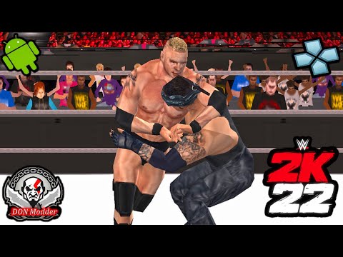 WWE 2K22 PSP Retro Brock Lesnar Vs Undertaker Gameplay