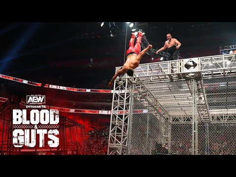 Kingston Defines Ruthless as he Throws Guevara Off the Cage | AEW Dynamite: Blood & Guts, 6/29/22