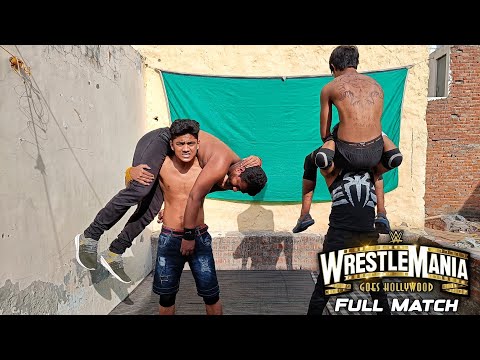 WWE – Roman Reigns vs Brock Lesnar vs John Cena vs The Rock | WrestleMania 40 Full Match