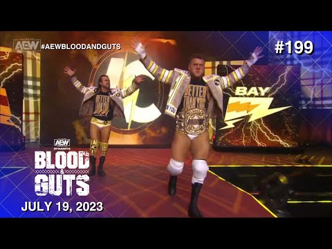 MJF & Adam Cole entrance with a theme tune mash-up: AEW Dynamite ─ Blood & Guts, July 19, 2023