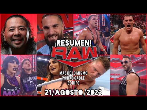 WWE RAW | 21/Agosto/2023 | RESUMEN Y RESULTADOS