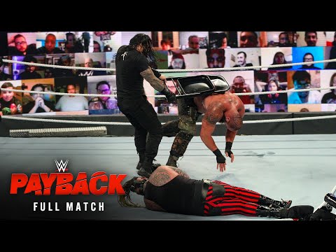 FULL MATCH — “The Fiend” vs. Reigns vs. Strowman — Universal Title Triple Threat Match: Payback 2020