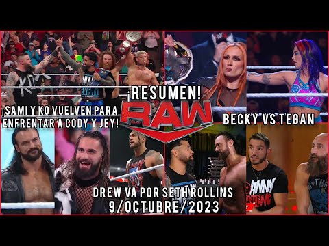WWE RAW | 9/Octubre/2023 | RESUMEN Y RESULTADOS