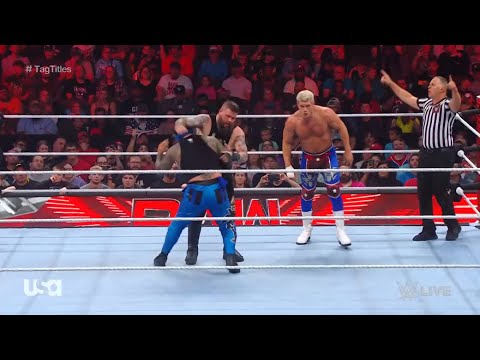 Cody Rhodes & Jey Uso vs. Kevin Owens & Sami Zayn (2/2) – WWE RAW 10/9/2023