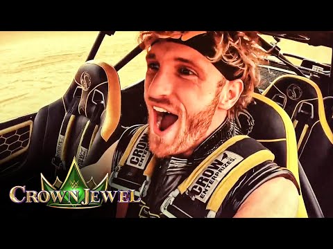 Logan Paul uses a dune buggy to perform an electrical entrance: WWE Crown Jewel 2023 highlights