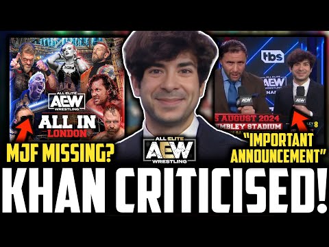AEW Tony Khan ANNOUNCEMENT CRITICISM? | AEW All In 2024 MJF MISSING? | AEW WBD TV DEAL NOT AGREED?