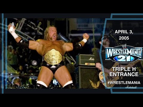 Triple H entrance that comprises Motörhead: WWE WrestleMania 21, April 3, 2005