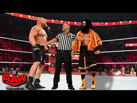 FULL MATCH – Veer Mahaan vs Brock Lesnar – WWE RAW 2023