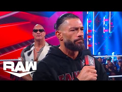 The Rock and Roman Reigns Accept Seth Rollins’ Challenge | WWE Raw Highlights 4/1/24 | WWE on USA