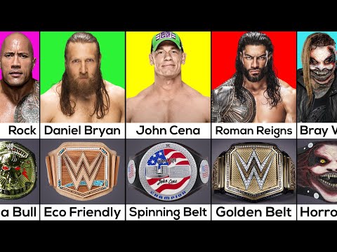 WWE Wrestlers And Their Custom Title Belts