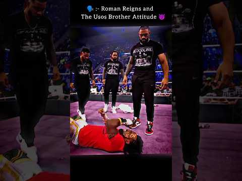Roman Reigns And The Usos Brother Attitude 😈 || King Mode 👑 || #shorts #wwe #viral #romanxop