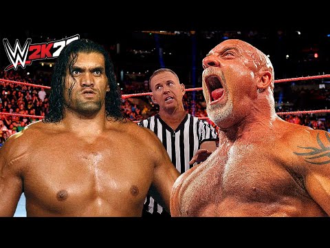 Large Khali vs. Goldberg (WWE 2K22) – rematch