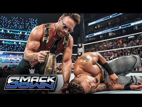 LA Knight hits a BFT on Carmelo Hayes following AJ Styles bother: SmackDown highlights, Oct. 4, 2024